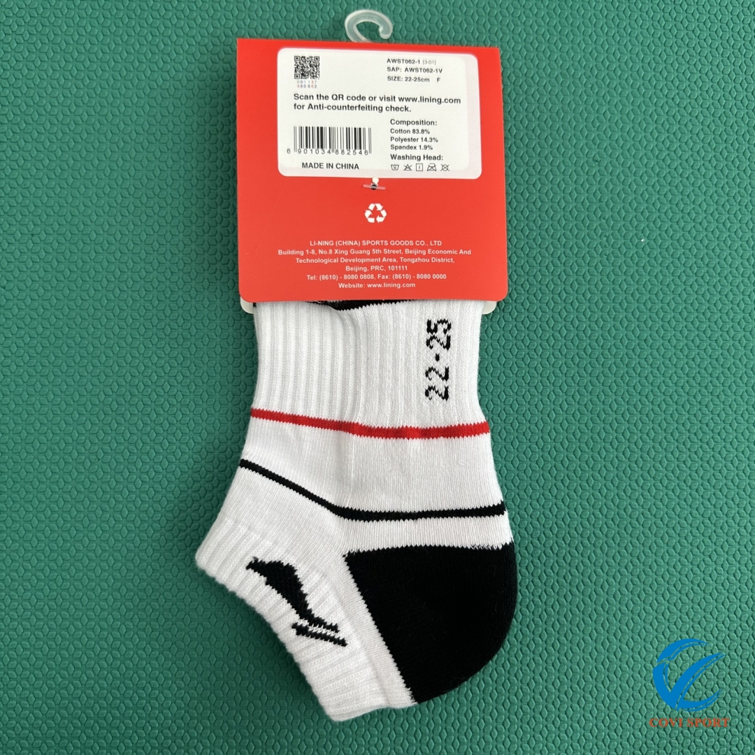 Tất Nữ Lining Chính Hãng AWST062-1