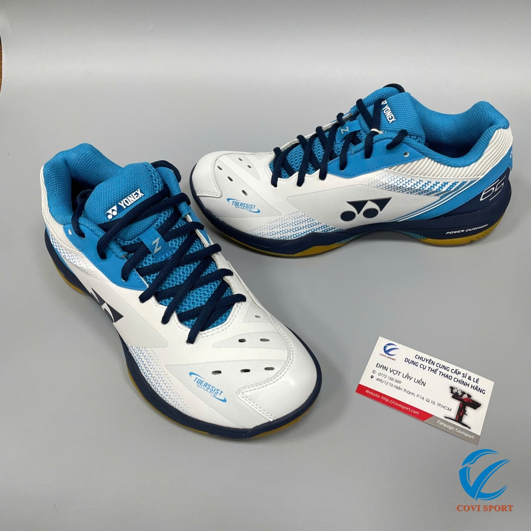 Giày Cầu Lông Yonex SHB 65Z3 Trắng Xanh 2024 Chính Hãng