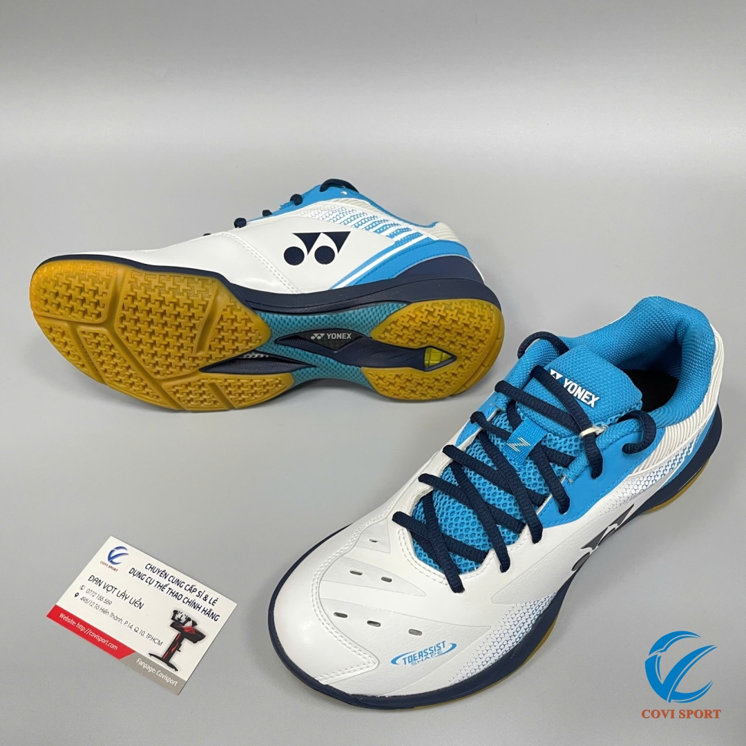 Giày Cầu Lông Yonex SHB 65Z3 Trắng Xanh 2024 Chính Hãng