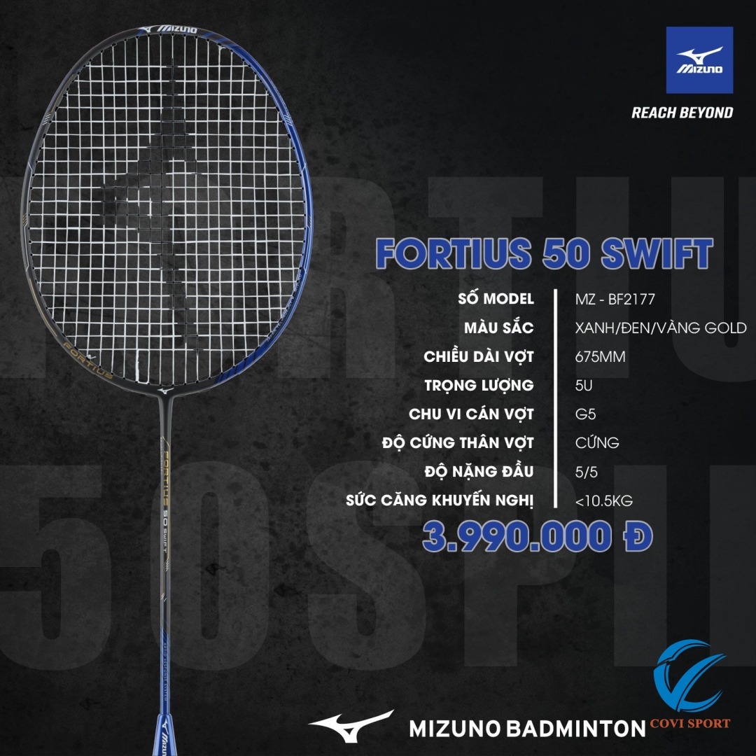 Vợt cầu lông Mizuno FORTIUS 50 SWIFT chính hãng
