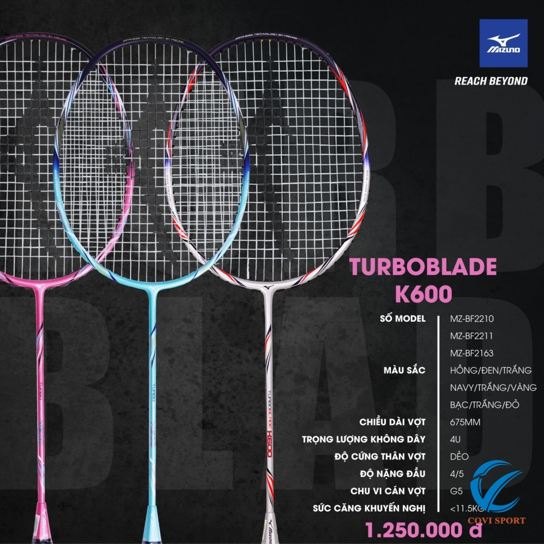 Vợt cầu lông Mizuno K600 Chính Hãng